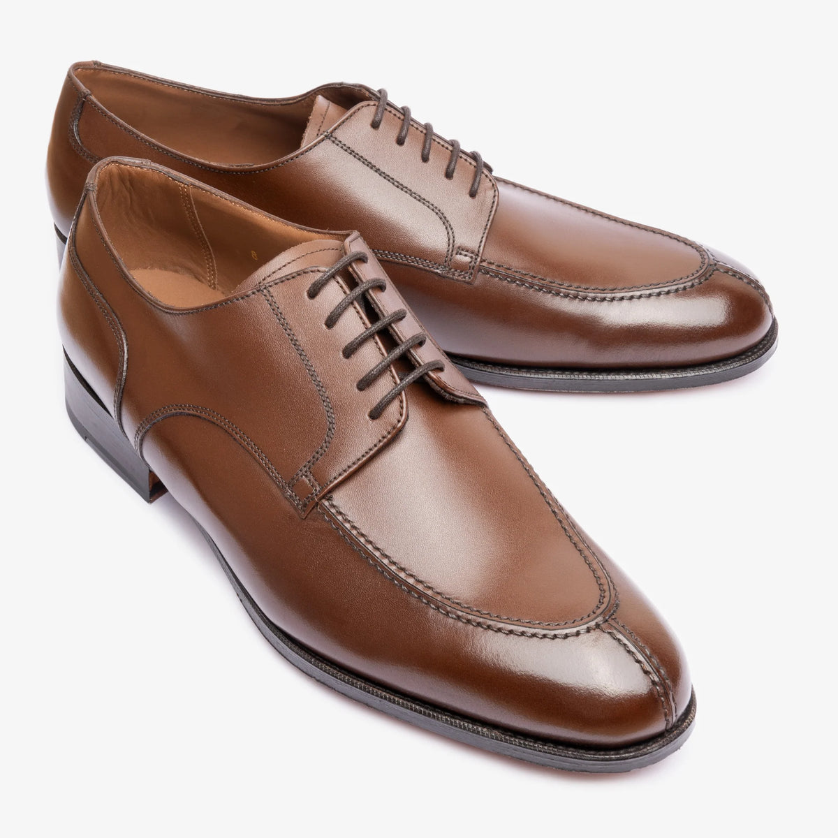 Y-Tip Derby - Brown Calf