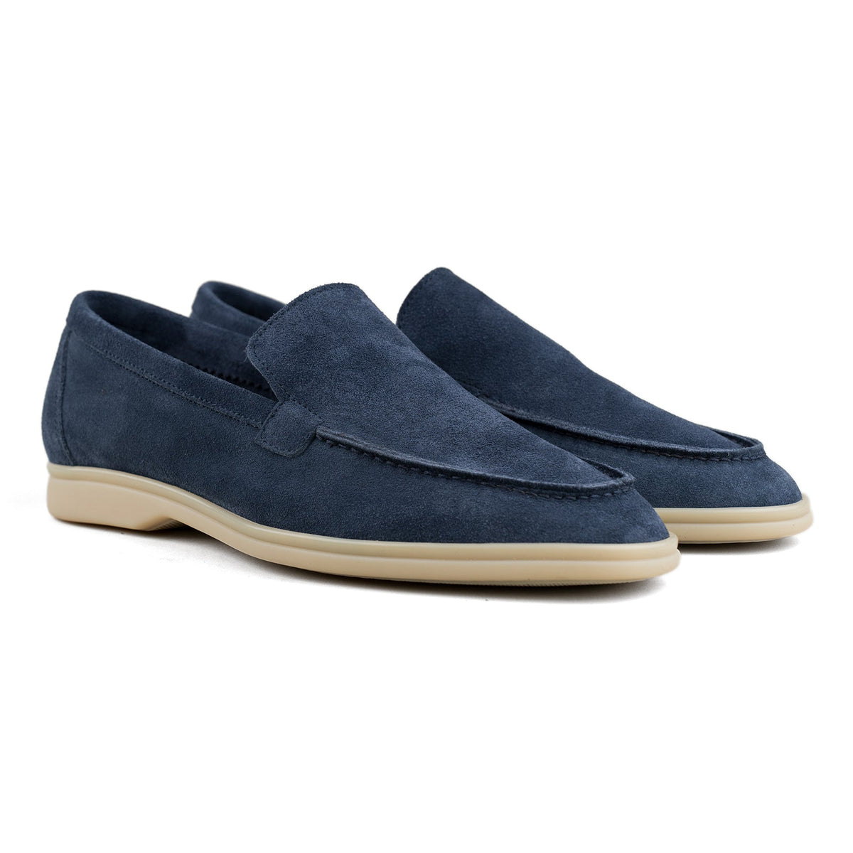 Berwick Palma Flex Venetian Mens Blue Suede Loafer 