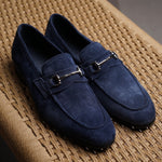 Load image into Gallery viewer, Blake Bit Loafer - Blue Suede
