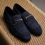 Load image into Gallery viewer, Blake Bit Loafer - Navy Suede
