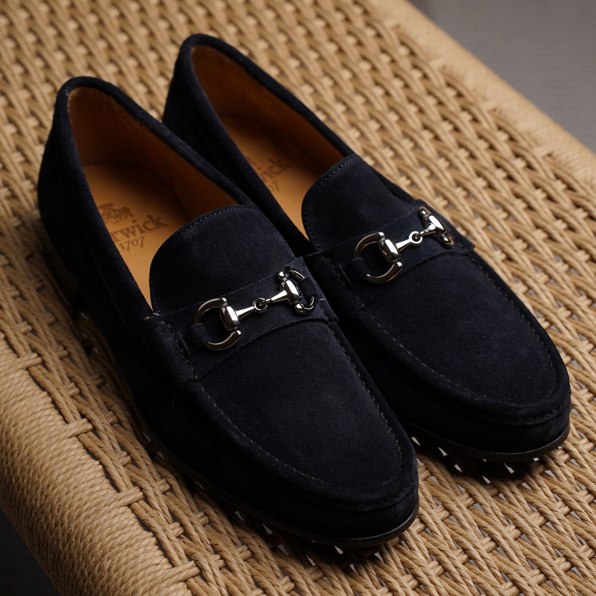 Bologna Bit Loafer - Dark Navy Suede