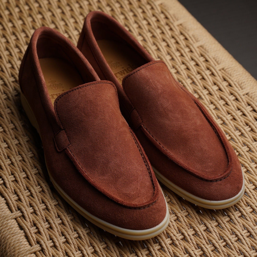 Palma Flex - Brick Red Suede