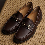 Load image into Gallery viewer, Bologna Bit Loafer - Brown Grain Leather
