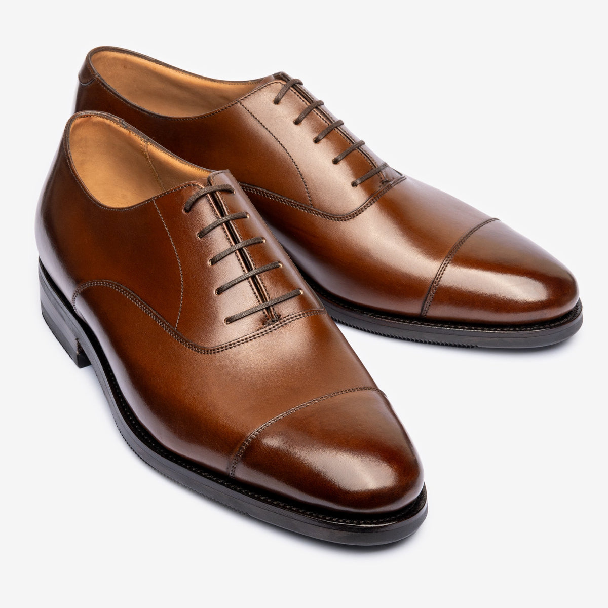 Straight Tip Oxford - Brown Calf