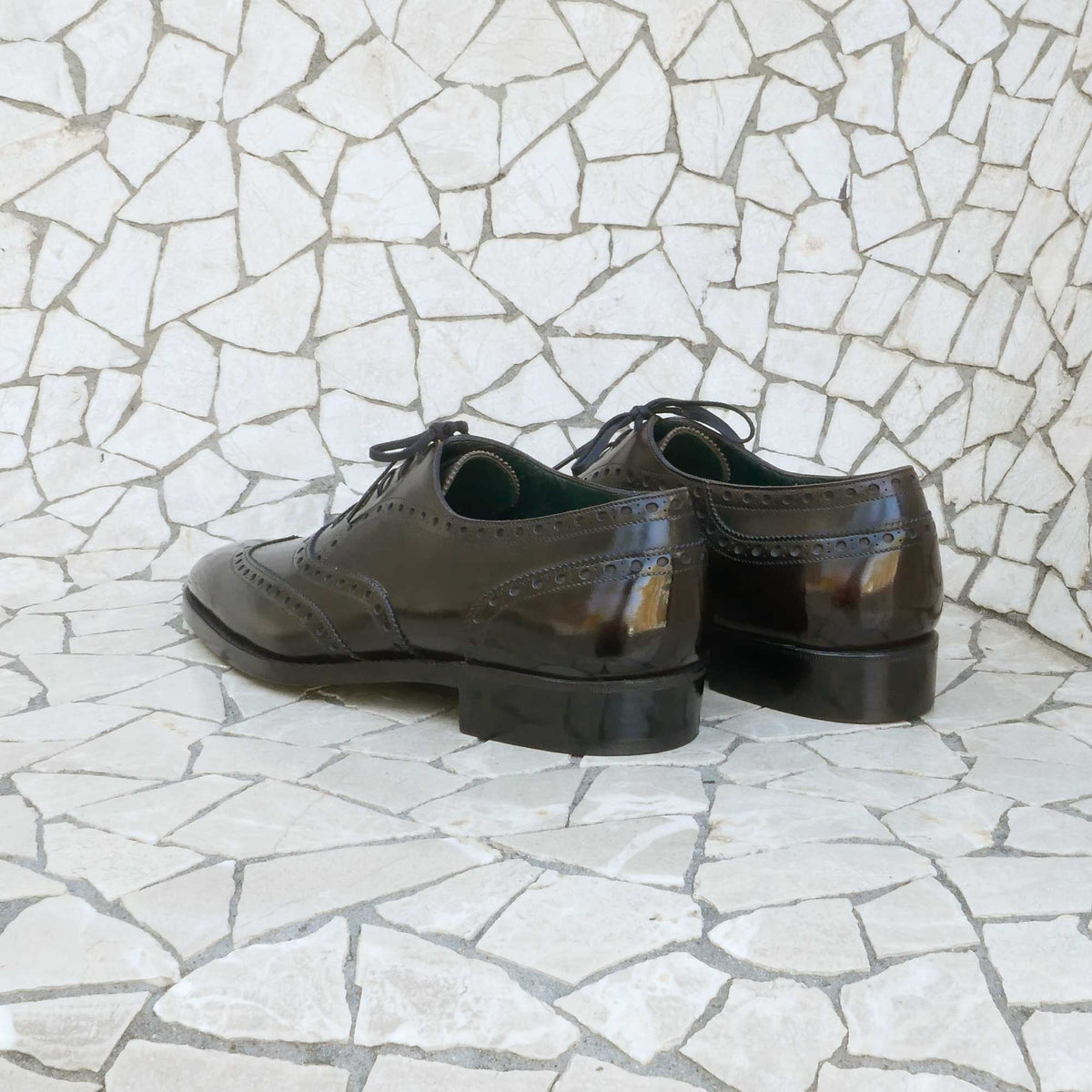 Full Brogue Wingtip Oxford - Espresso Patina