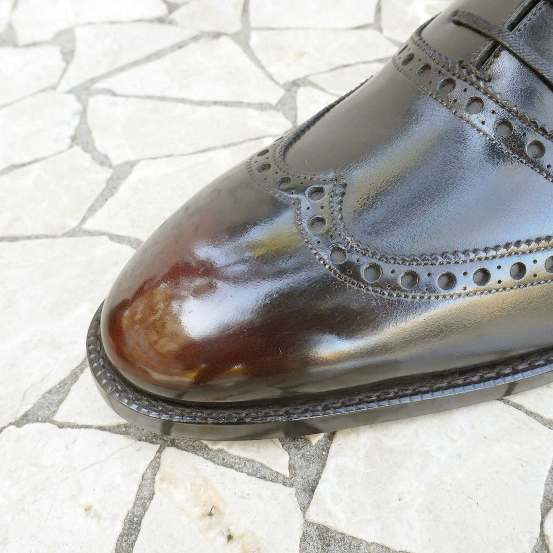 Full Brogue Wingtip Oxford - Espresso Patina