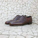 Load image into Gallery viewer, Full Brogue Wingtip Oxford- Marron Mediterraneo
