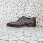 Load image into Gallery viewer, Full Brogue Wingtip Oxford- Marron Mediterraneo
