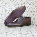 Load image into Gallery viewer, Full Brogue Wingtip Oxford- Marron Mediterraneo
