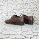 Load image into Gallery viewer, Full Brogue Wingtip Oxford- Marron Mediterraneo
