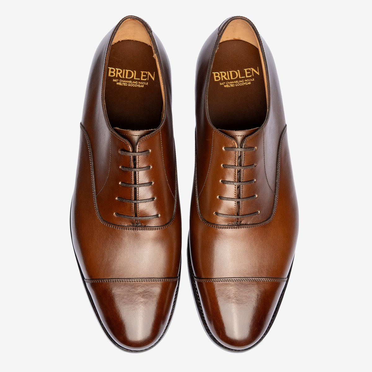 Straight Tip Oxford - Brown Calf