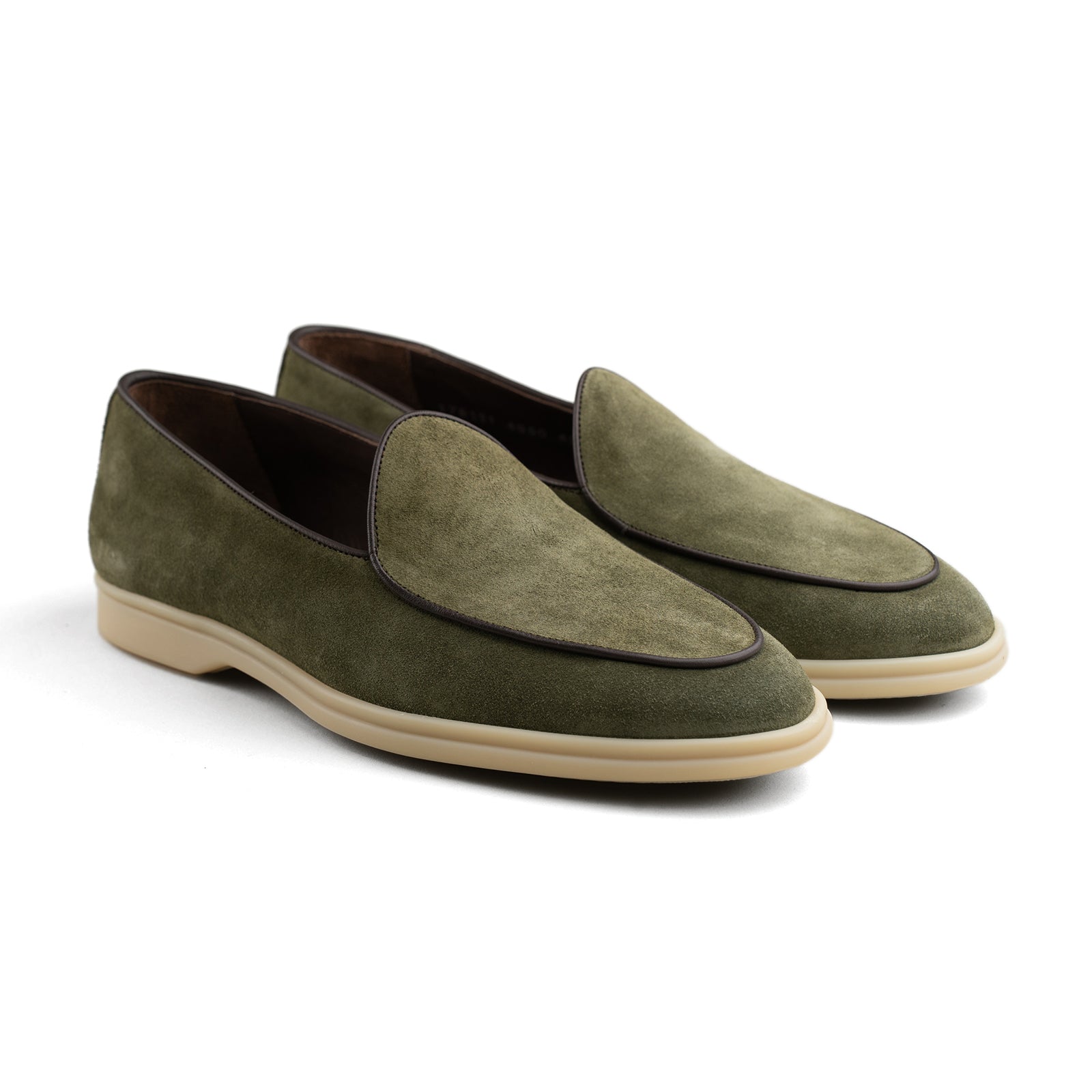 Berwick Belgian Loafer w/ Rubber Sole - Green Suede – Marketplace