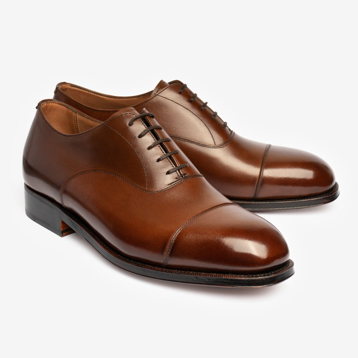 Straight Tip Oxford - Brown Calf