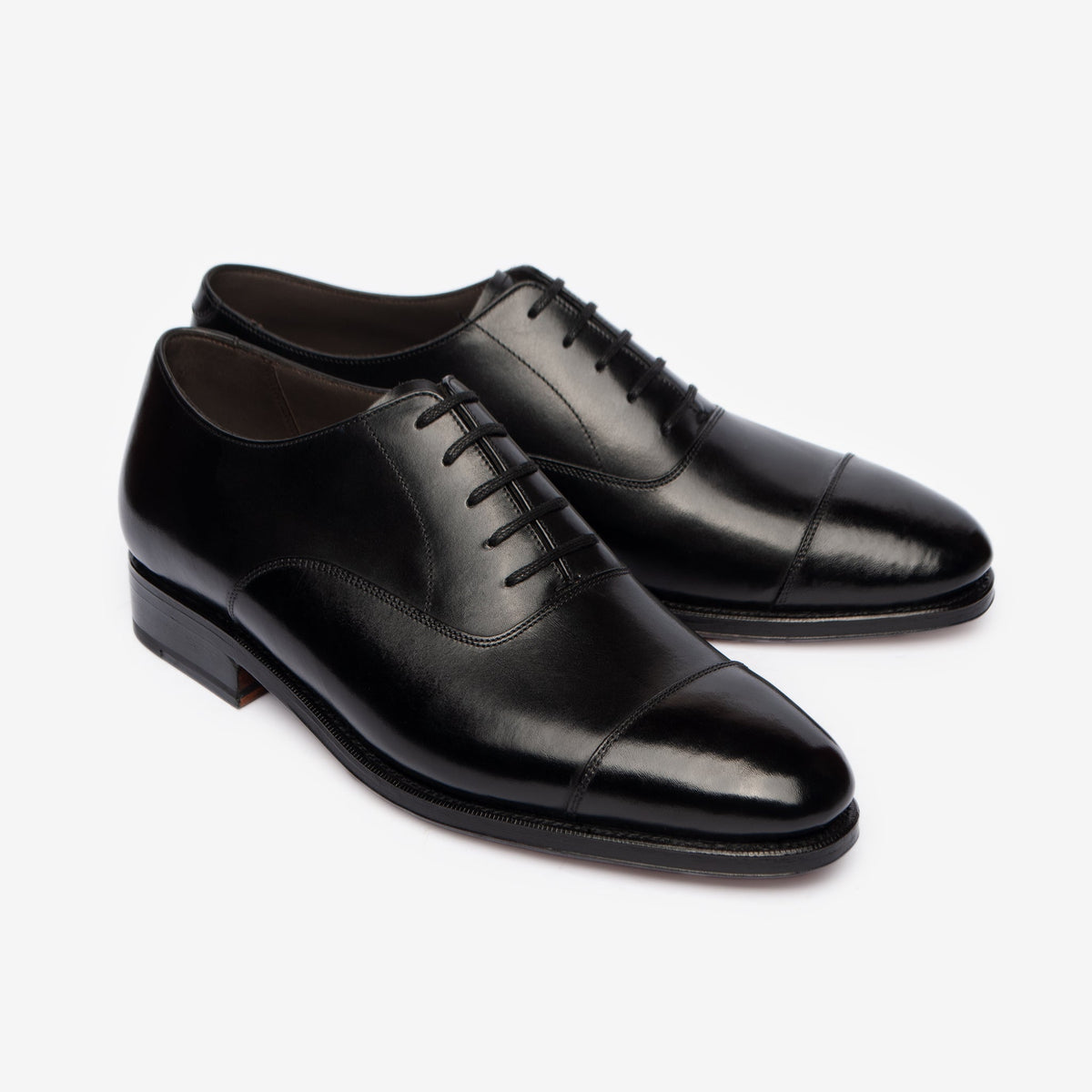 Straight Tip Oxford - Black Calf