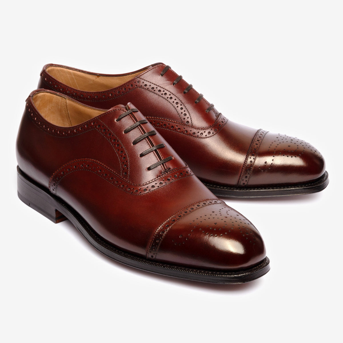 Semi Brogue Oxford | Burgundy - Char Last