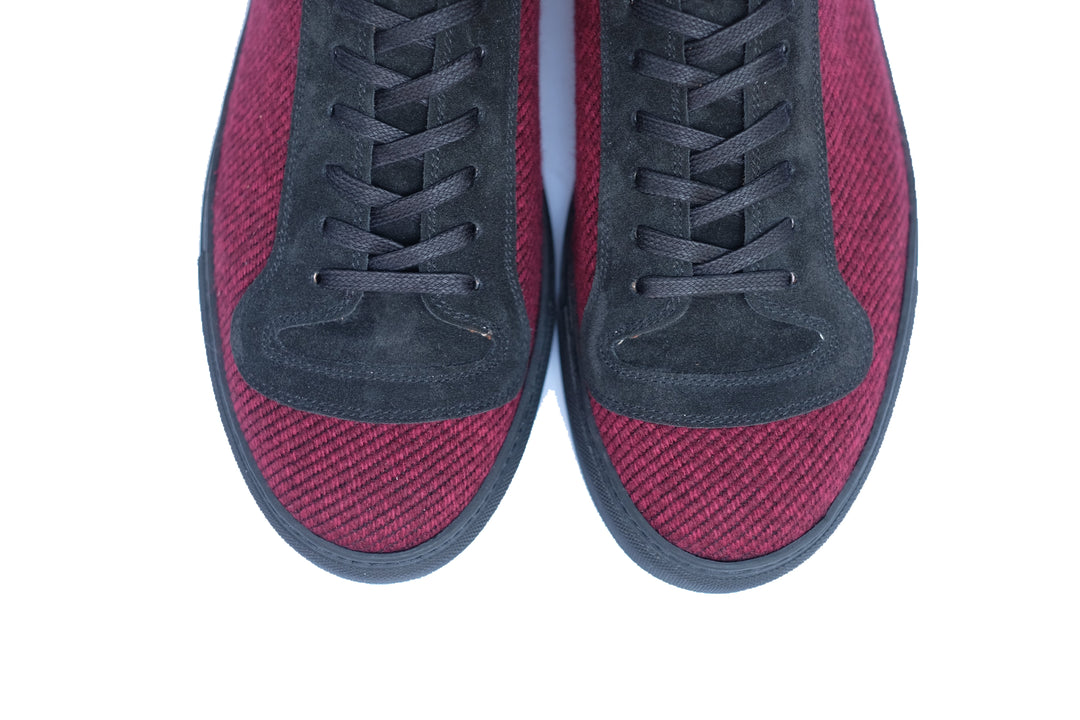 Woodinville - Red Poulsbo Tweed / Black Suede