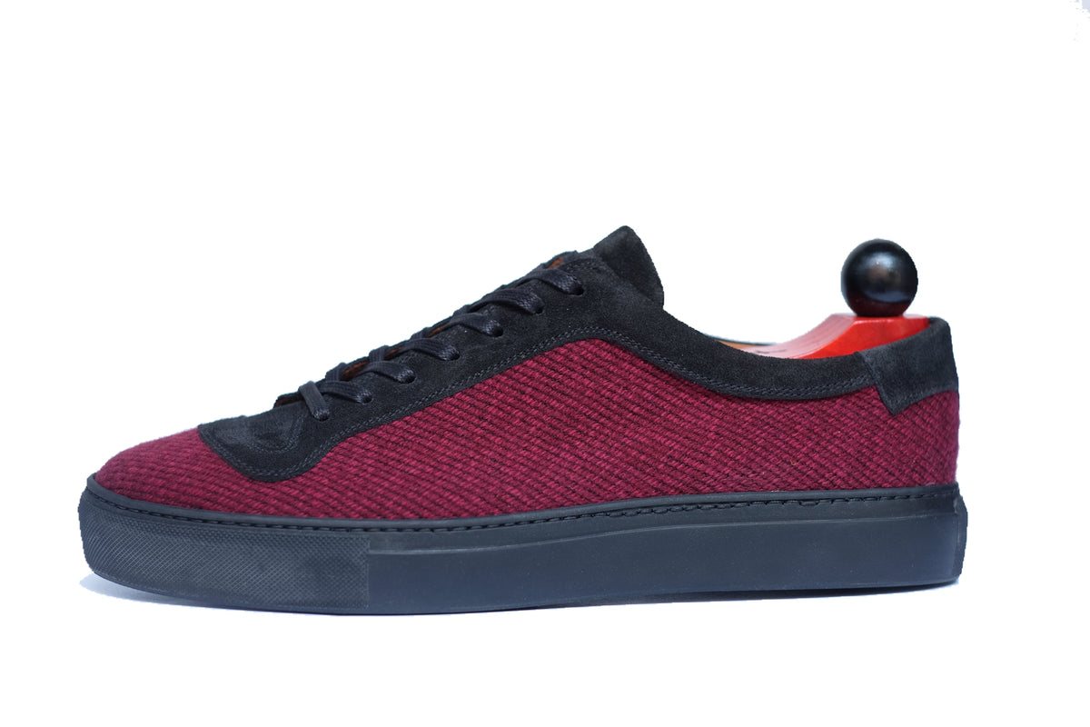 Woodinville - Red Poulsbo Tweed / Black Suede