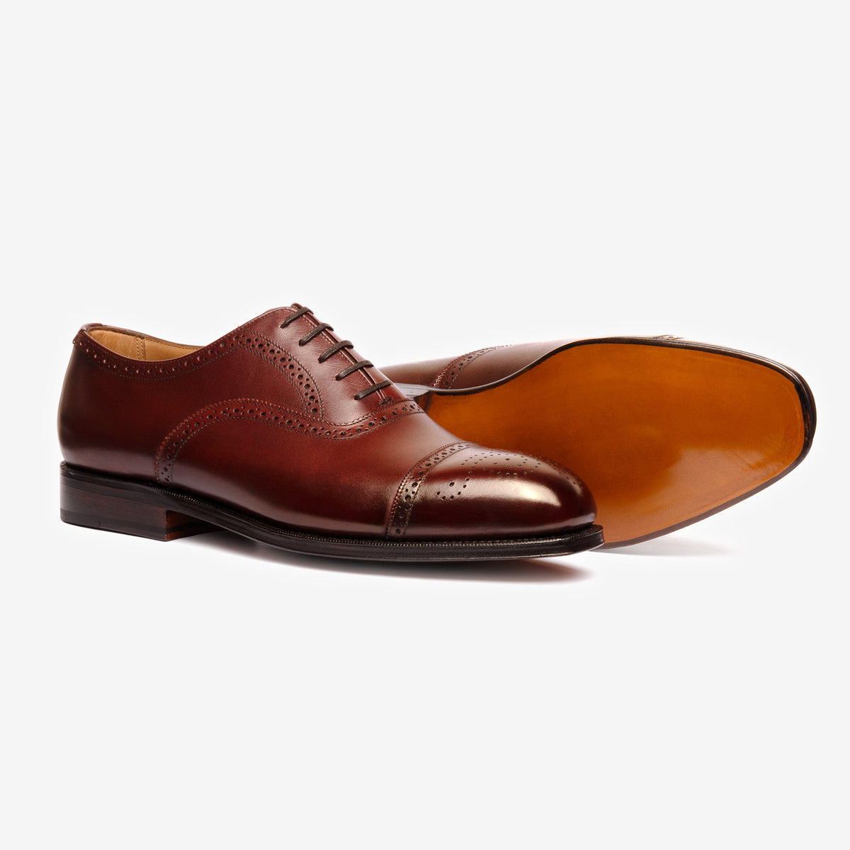 Semi Brogue Oxford | Burgundy - Char Last