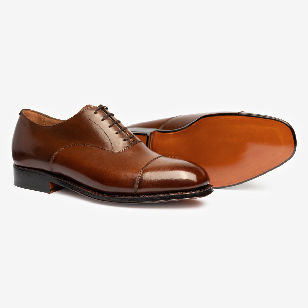 Straight Tip Oxford - Brown Calf