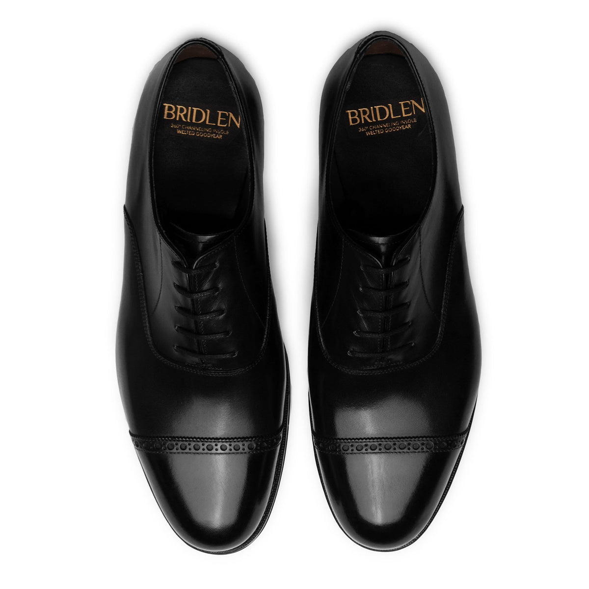 Punch Cap Oxford - Black Calf