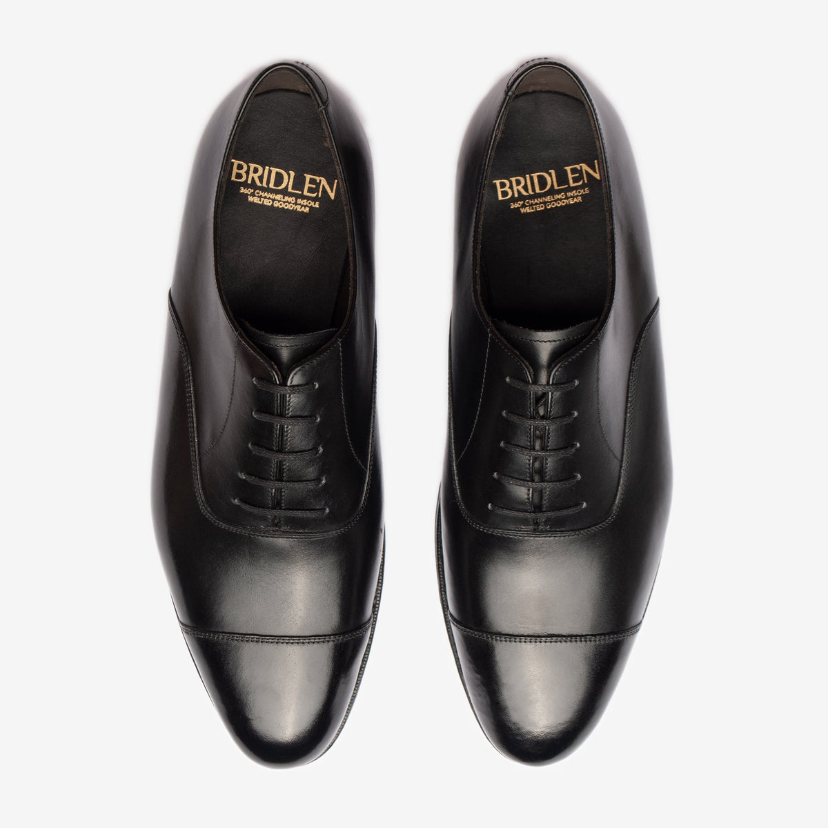 Straight Tip Oxford - Black Calf - Zip Last