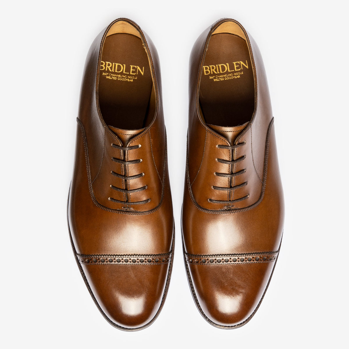 Punch Cap Oxford - Brown Calf