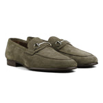 Load image into Gallery viewer, Blake Bit Loafer - Olive Suede