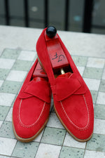 Load image into Gallery viewer, Hawthorne - Red Suede - DEAD STOCK